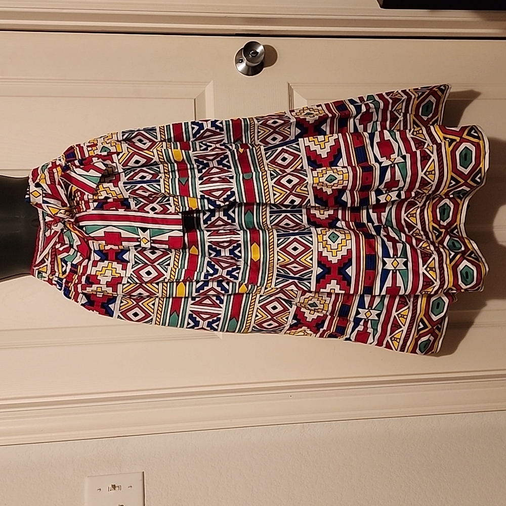 Ankara African Print Maxi Skirt